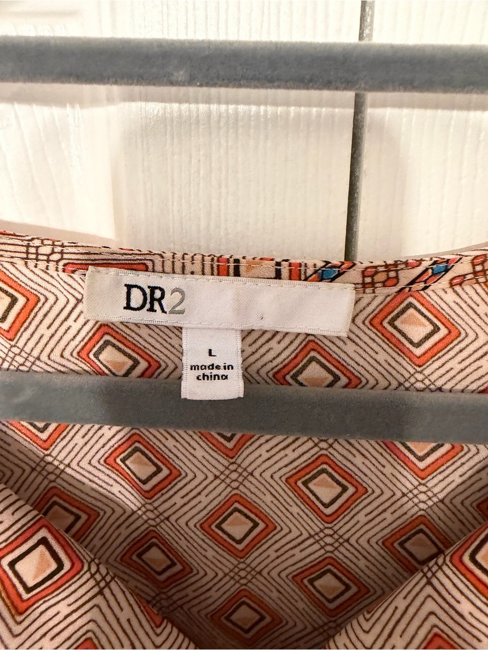DR2 - Boho Blouse - Brown Pattern - L - Picture 2 of 5